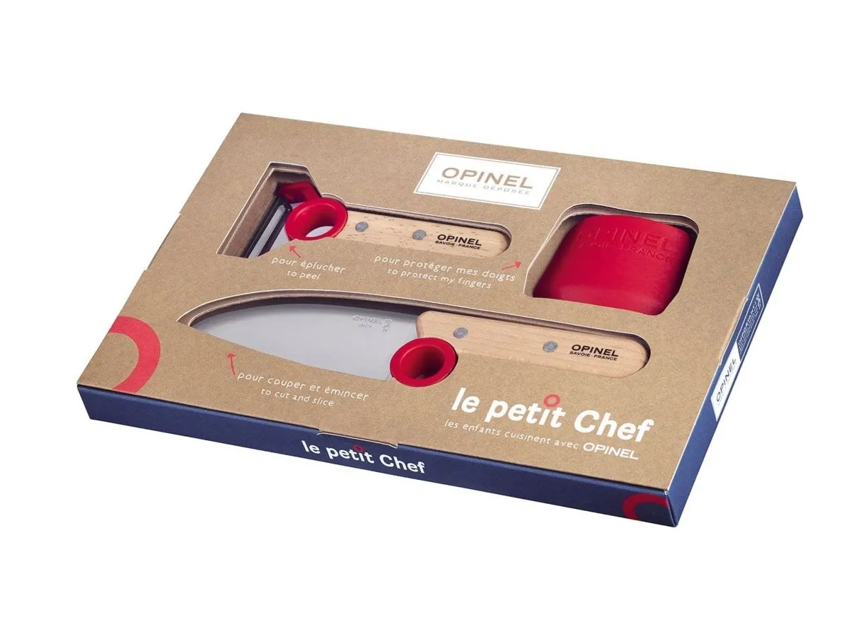 Opinel SET "LE PETIT CHEF" 3PZ ROUGE (001746)