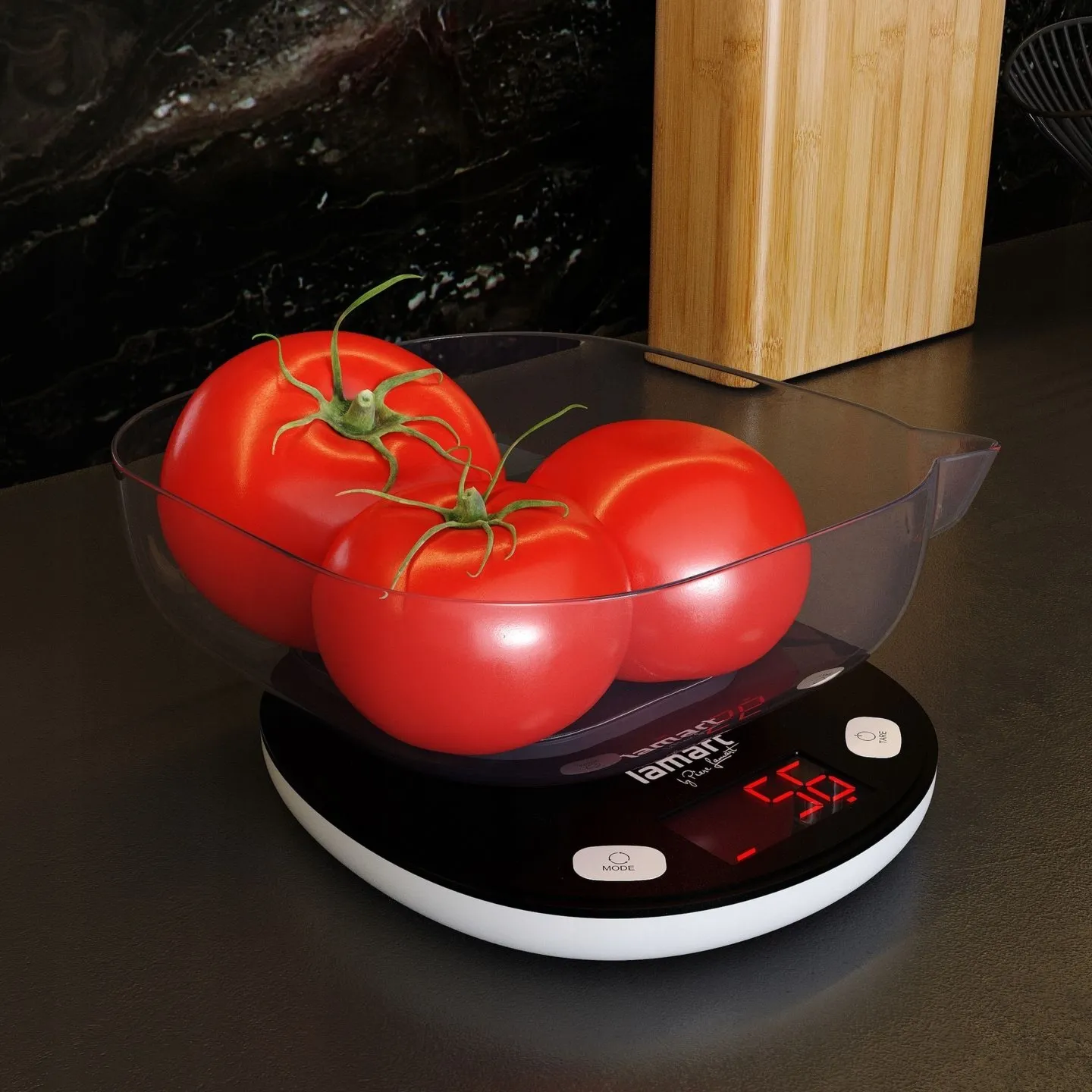 Pyramis Waga kuchenna z misa PEZO LAMART LT 7069 Black Edition