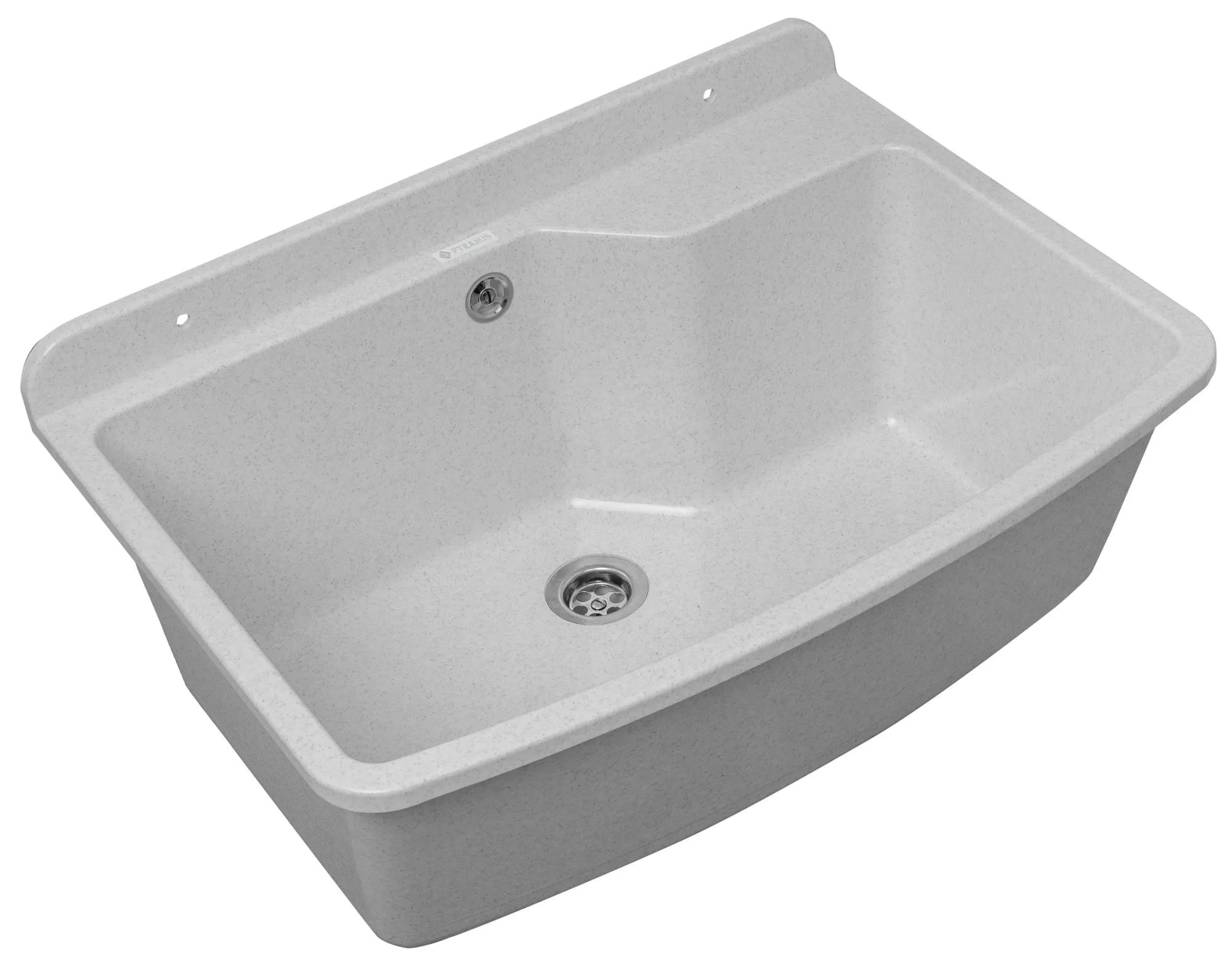 Pyramis Umywalka ogrodowa Max, biały granit