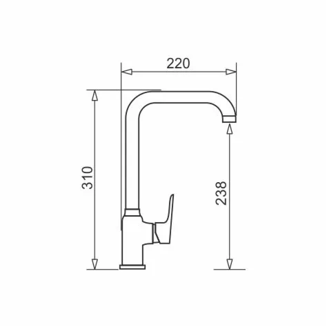 Pyramis Zlew. MIDO (fi51) 1B - czarny + bateria Silvio