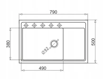 Pyramis Zlew. CAMEA (79x50) 1B 1D L + Bateria IDEA volcano - Black Edition