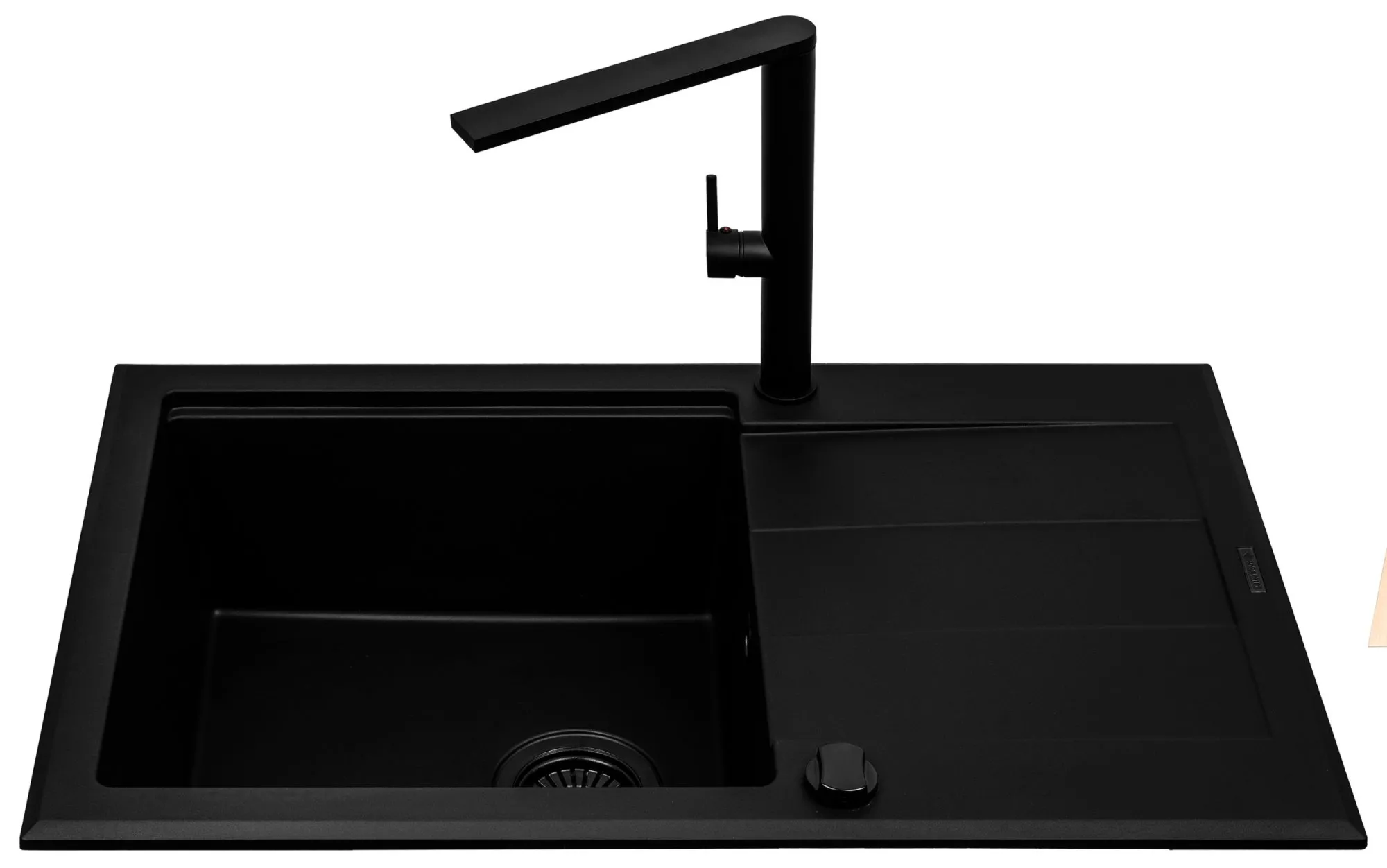 Pyramis Zlew. SPARTA PLUS LUX (78x48) 1B 1D Black Edition + Bateria TRIGONO