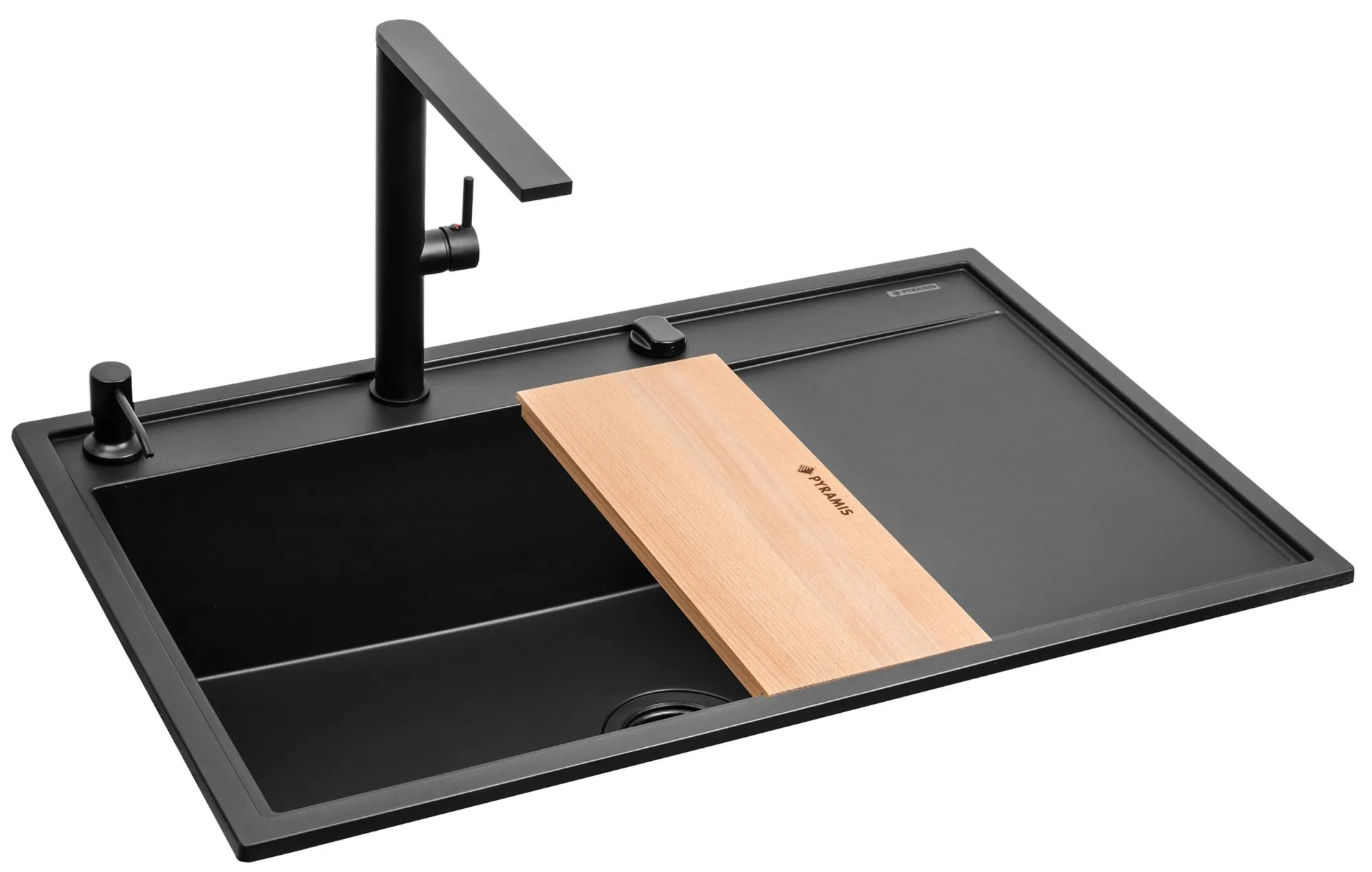 Pyramis Zlew. CAMEA (79x50) 1B 1D L Black Edition + Bateria TRIGONO