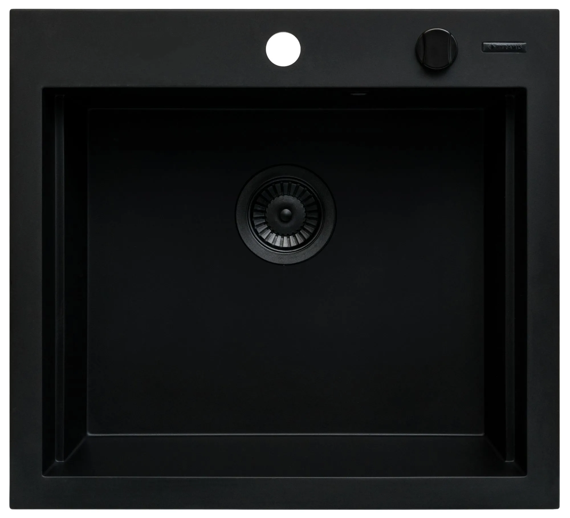 Pyramis Zlew. SIROS (57x51,5) 1B Black Edition + Bateria FLEXOS