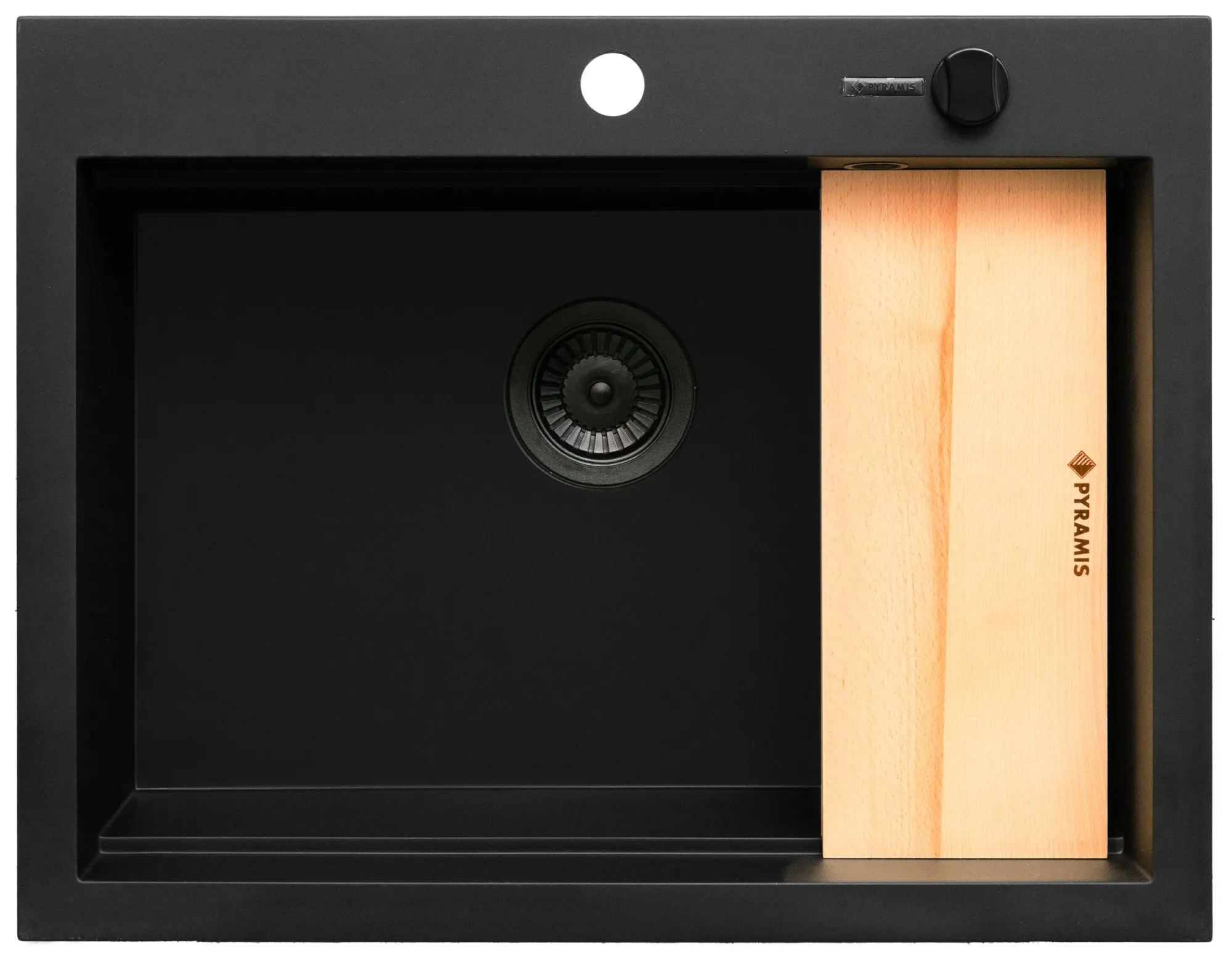 Pyramis Zlew. SIROS (67x51,5) 1B Black Edition + Bateria IDEA Black Edition