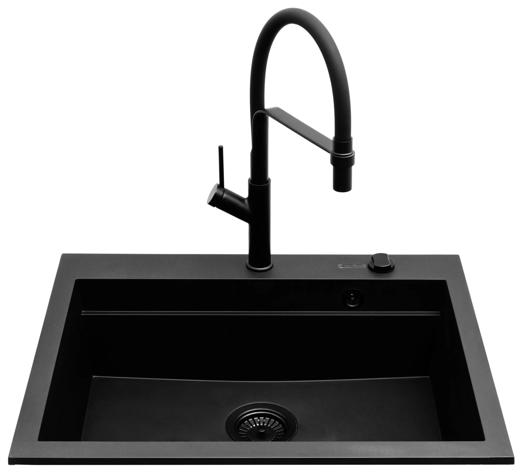 Pyramis Zlew. SIROS (67x51,5) 1B Black Edition + Bateria FLEXOS