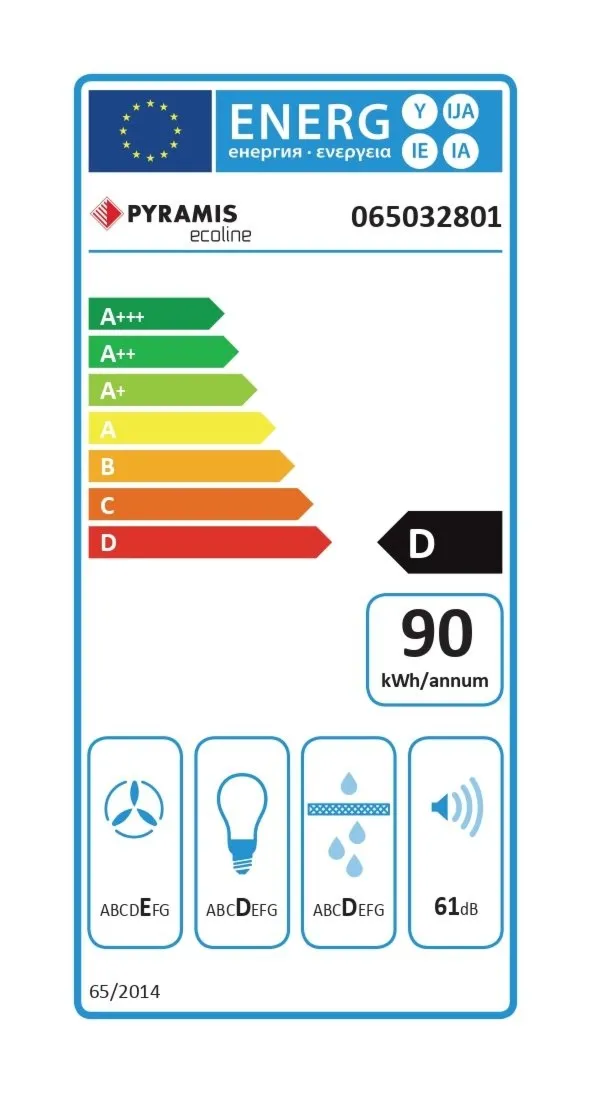 Pyramis Okap kuchenny INOX BLACK WITH GLASS