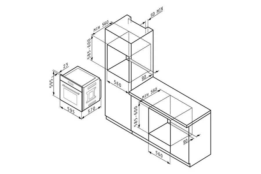 Pyramis Piekarnik PO78104010 EBLM