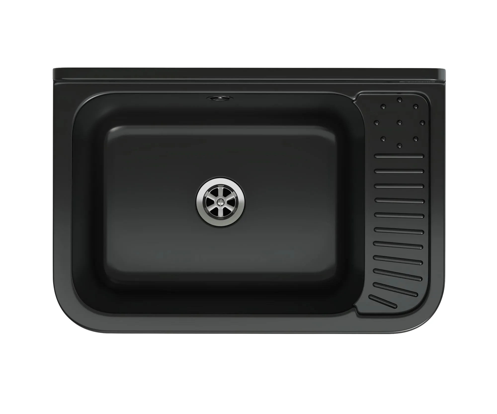 Pyramis Umywalka ogrodowa NEO 51X34 czarny granit