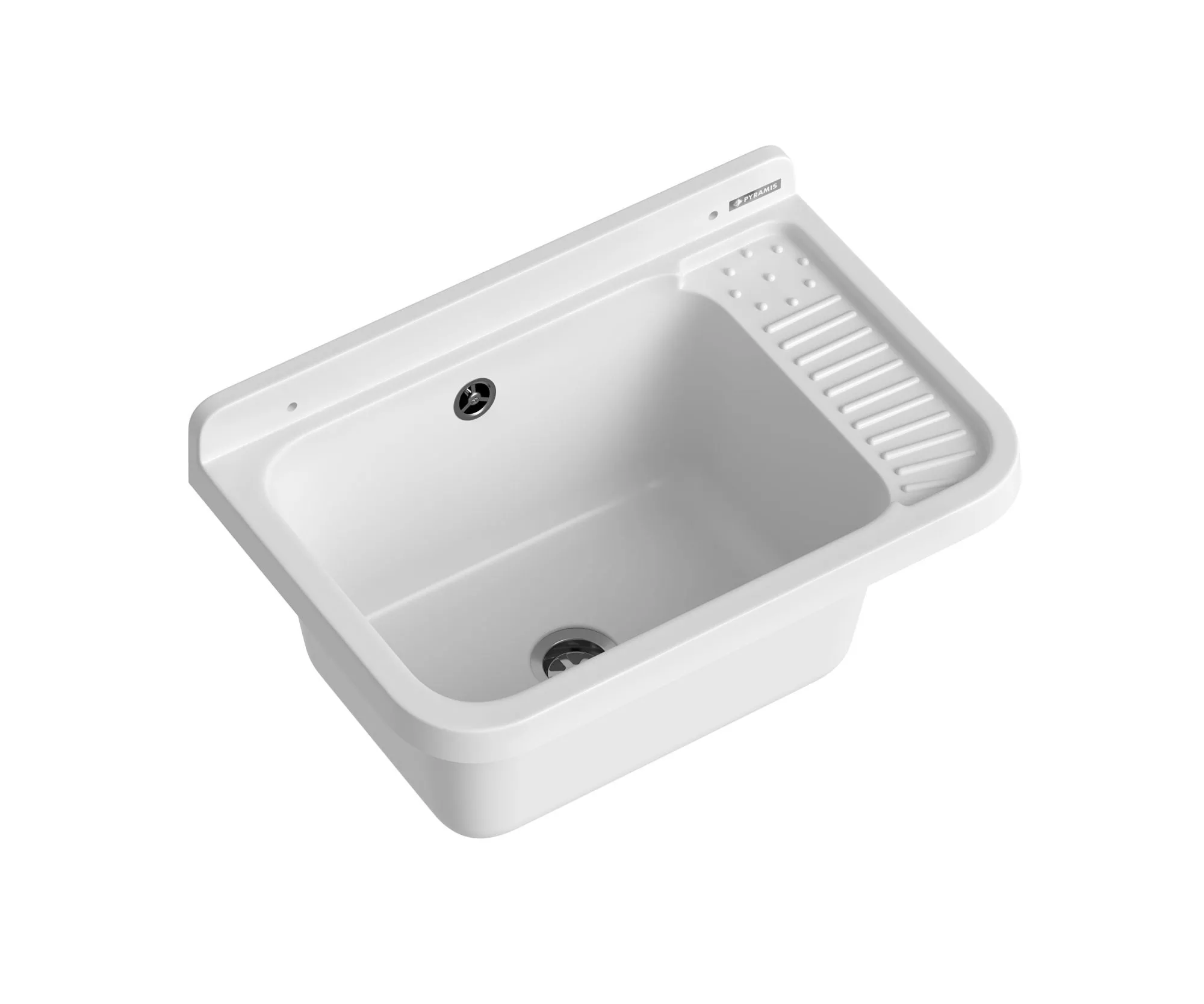 Pyramis Umywalka ogrodowa NEO 51X34 biały granit