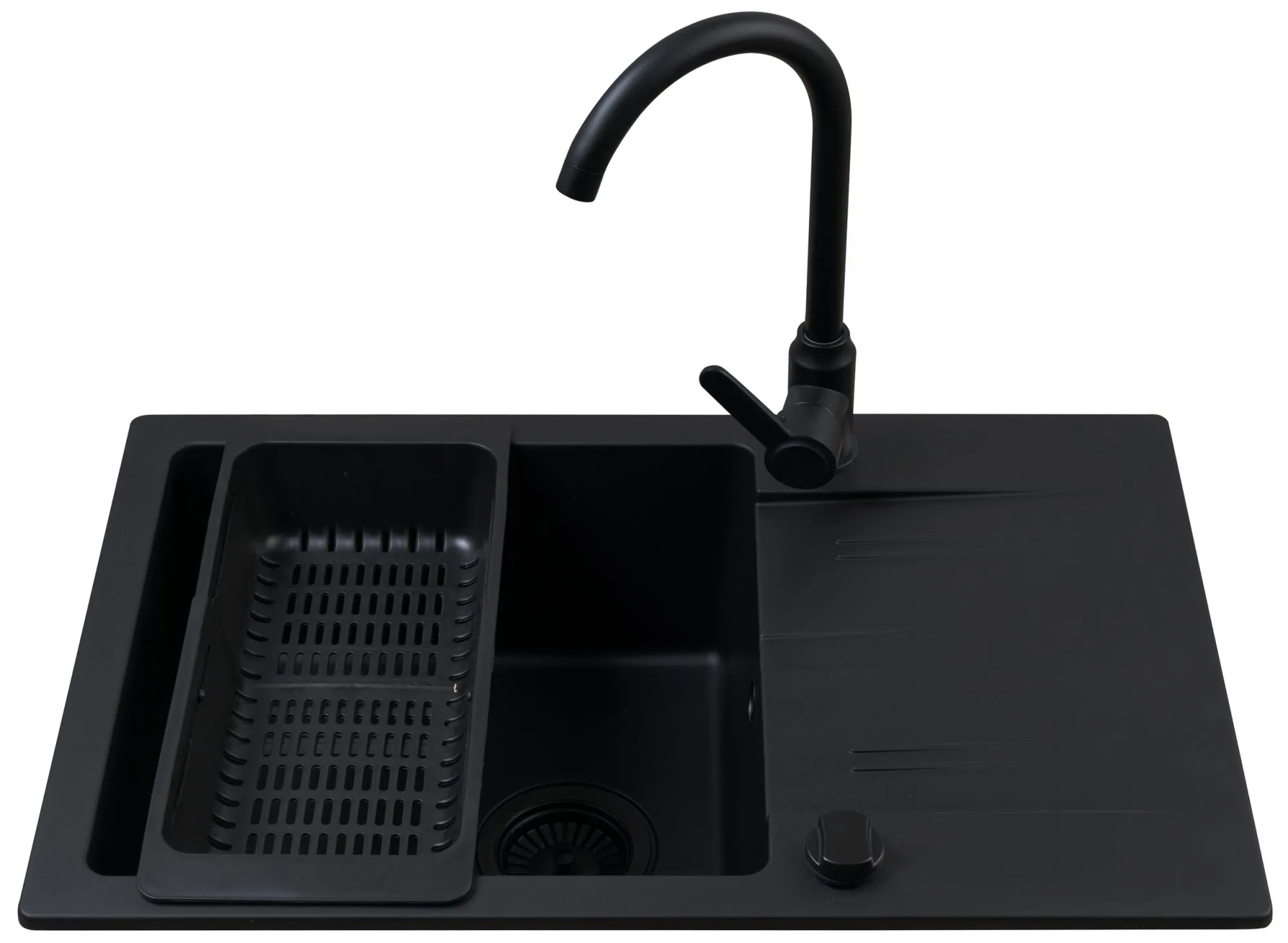 Pyramis Zlew. KARPATHOS 68x44 1B 1D volcano Black Edition + bateria Lungo