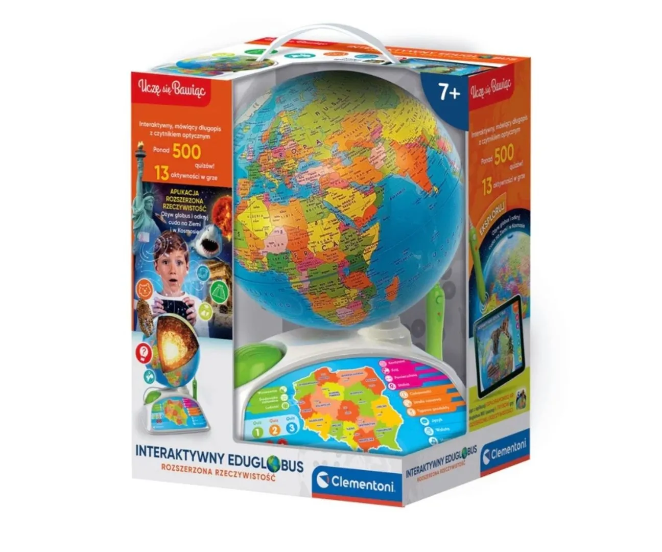 Clementoni Gry Edukacyjne 50847 Interaktywny Eduglobus