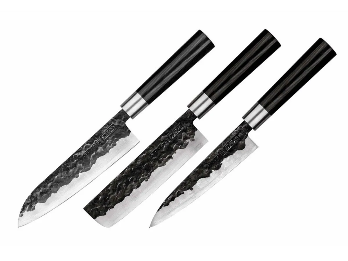 Samura BLACKSMITH SET 3 PZ (NAKIRI-SANTOKU-FILETTARE) SBL-0220