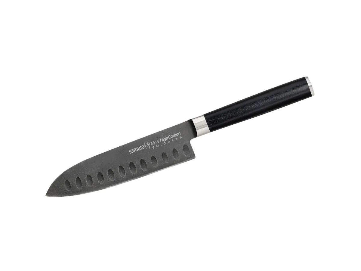 Samura MO-V STONEWASH SMALL SANTOKU(Santoku knife hollow ground)CM13,8 SM-0093B