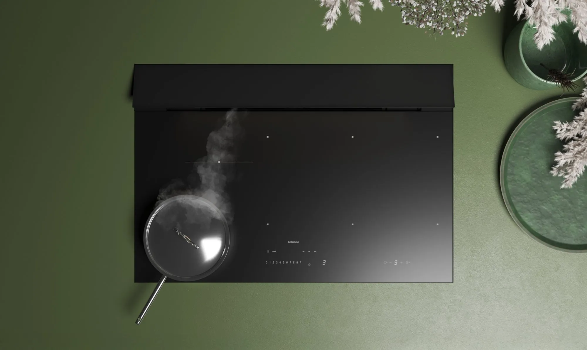 Falmec Brera 75 czarny mat 800 m3/h