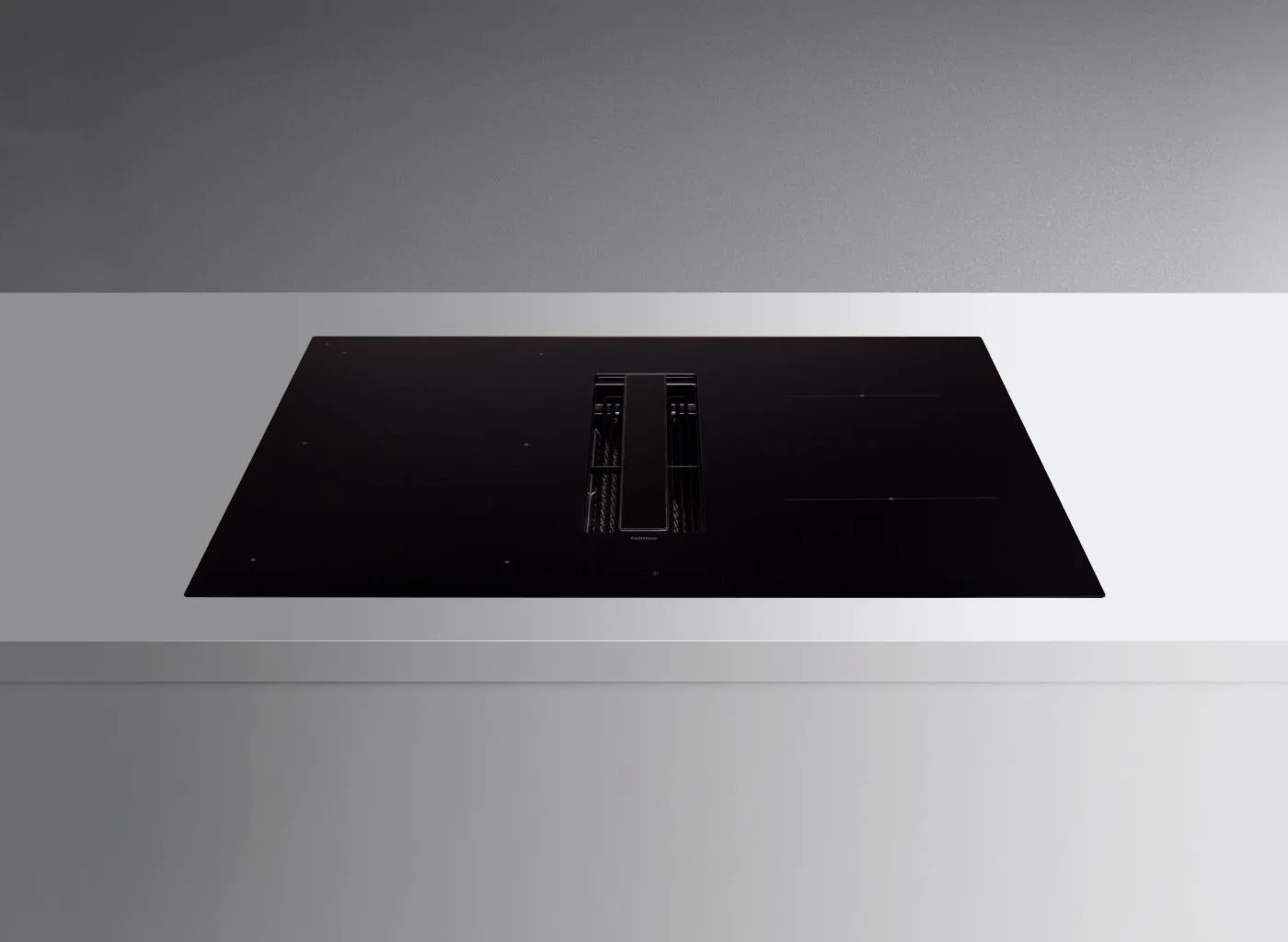 Falmec Zero OKAP Z PŁYTĄ ZERO EASY 84 cz/SZKŁO CZARNE MATOWE led/BIAŁE s/600 z/FILTREM