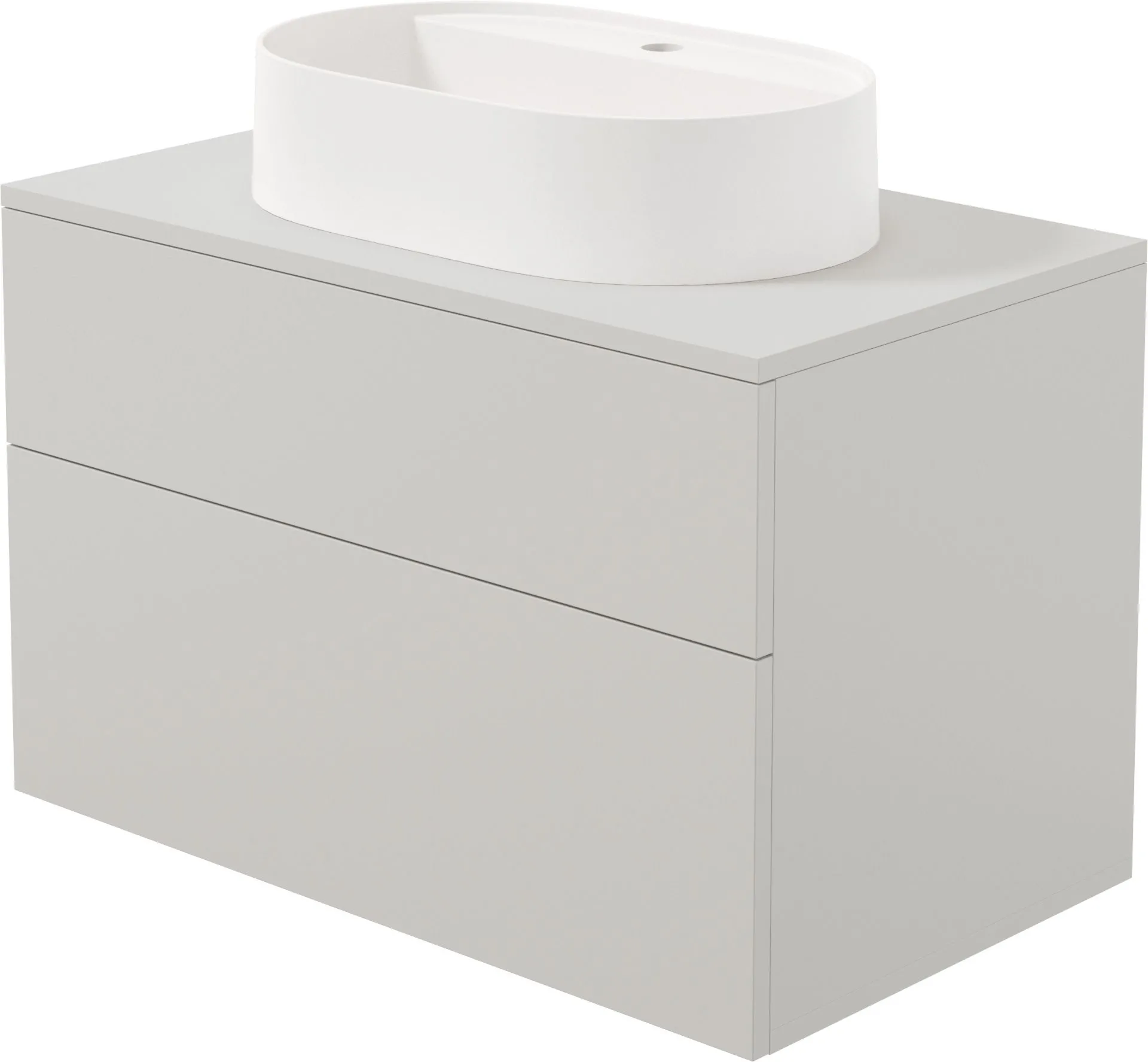 Deante Szafka umywalkowa z umywalką granitową - 55x35 cm