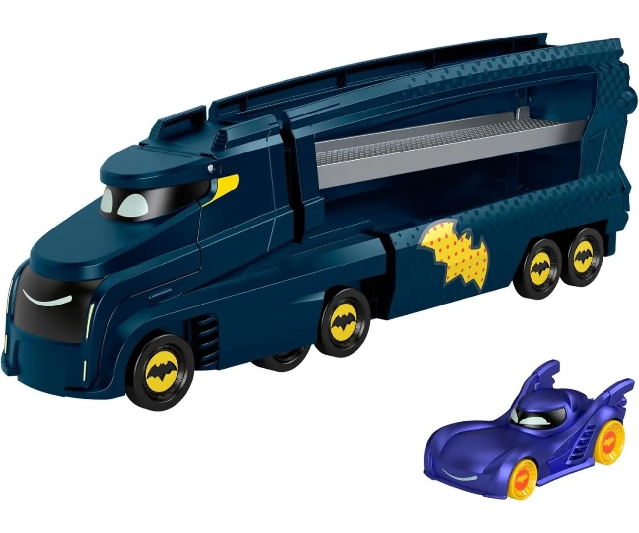 Fisher Price HMX07 Zestaw DC Batwheels Bat Transporter Ciężarówka 2w1