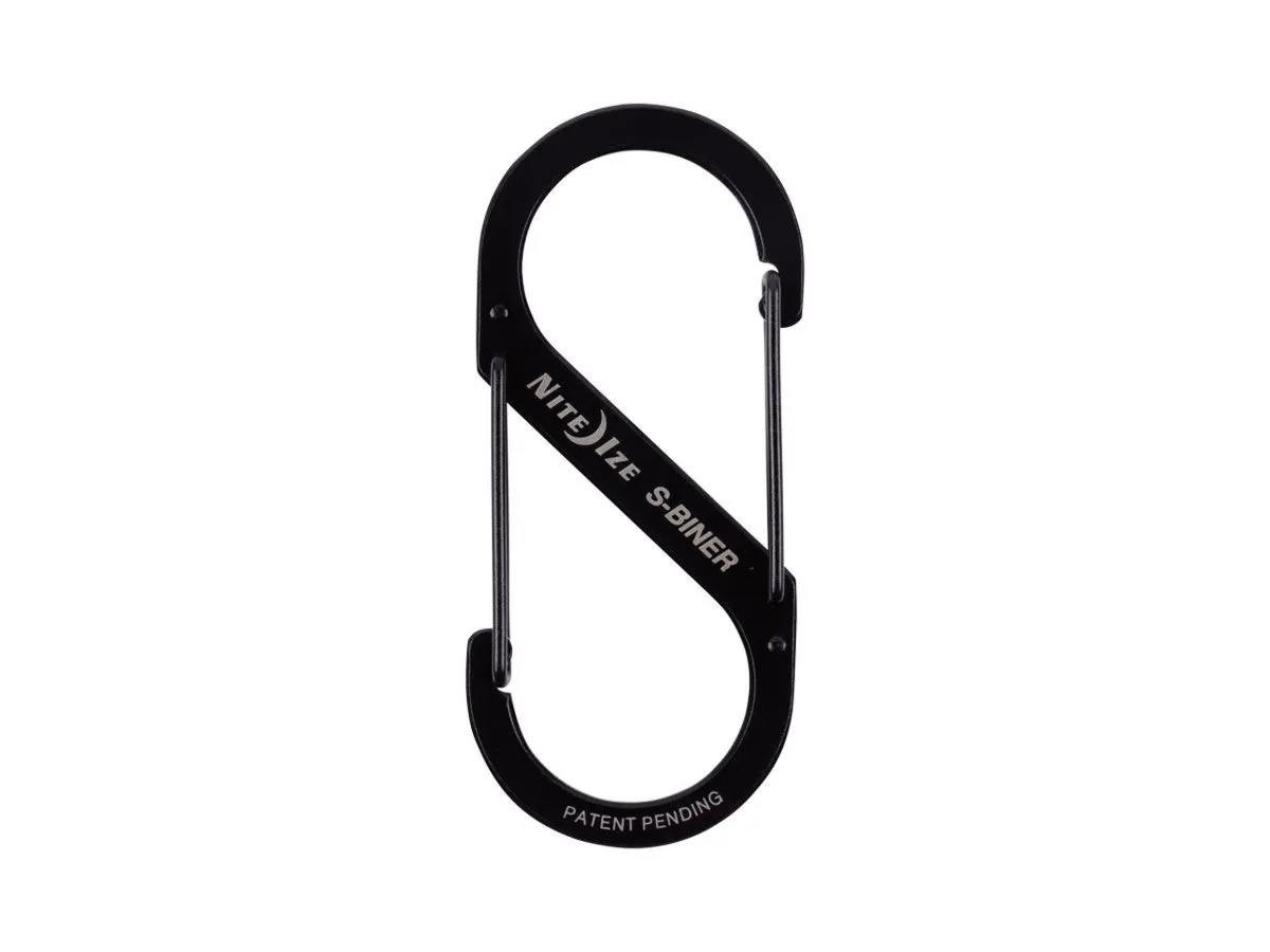 Niteize S-BINER DUAL CARABINER #4 SS Black SB4-03-01