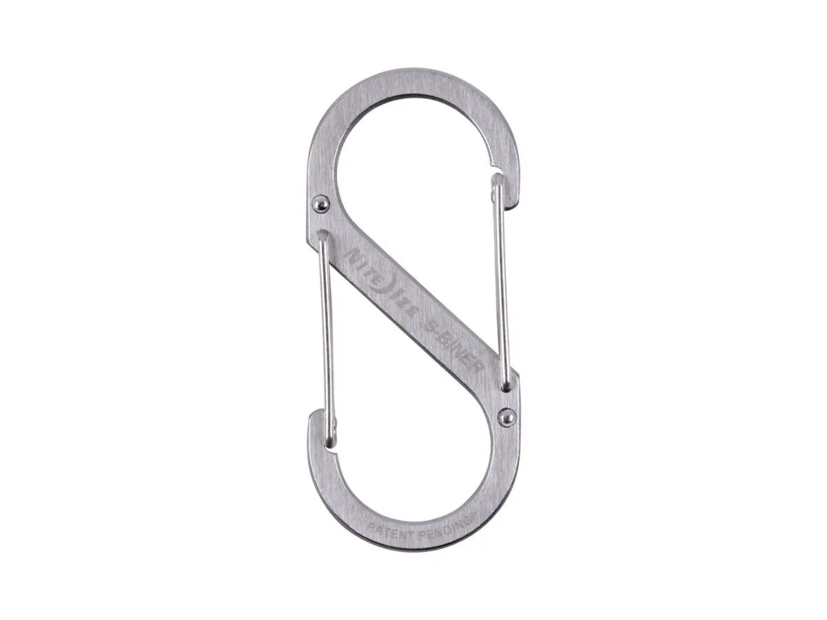 Niteize S-BINER DUAL CARABINER #4 SS Stainless SB4-03-11
