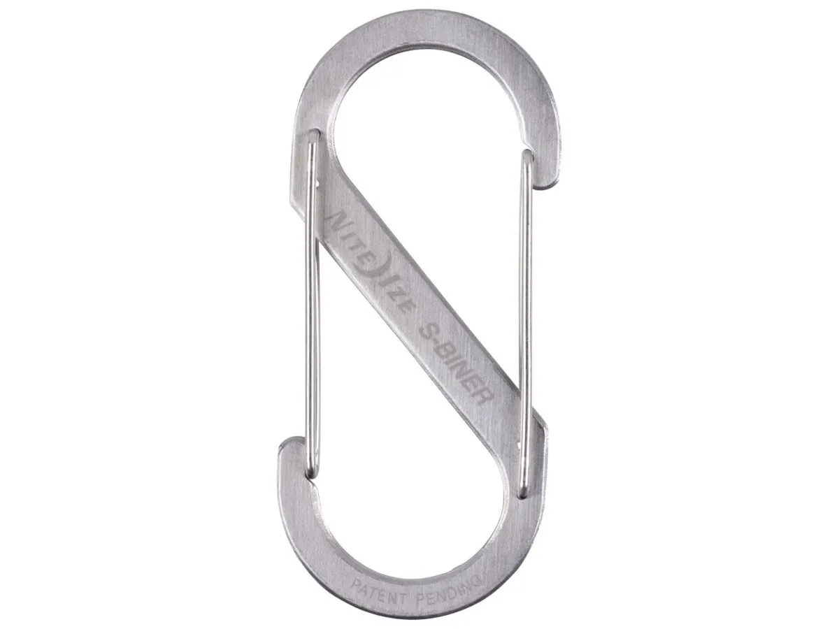 Niteize S-BINER DUAL CARABINER #5 SS Stainless SB5-03-11
