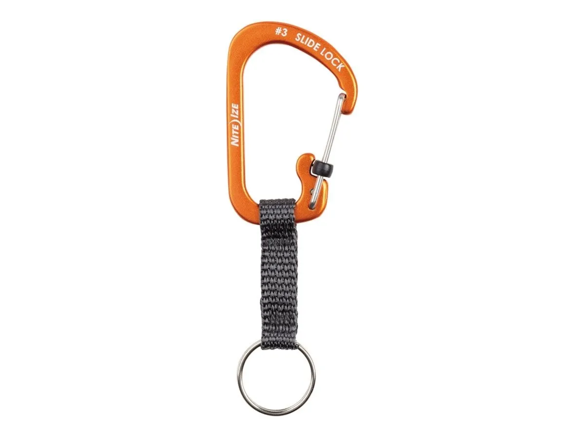 Niteize SLIDELOCK KEYRING #3 ALUMINUM Orange CSLAW3-19-R6