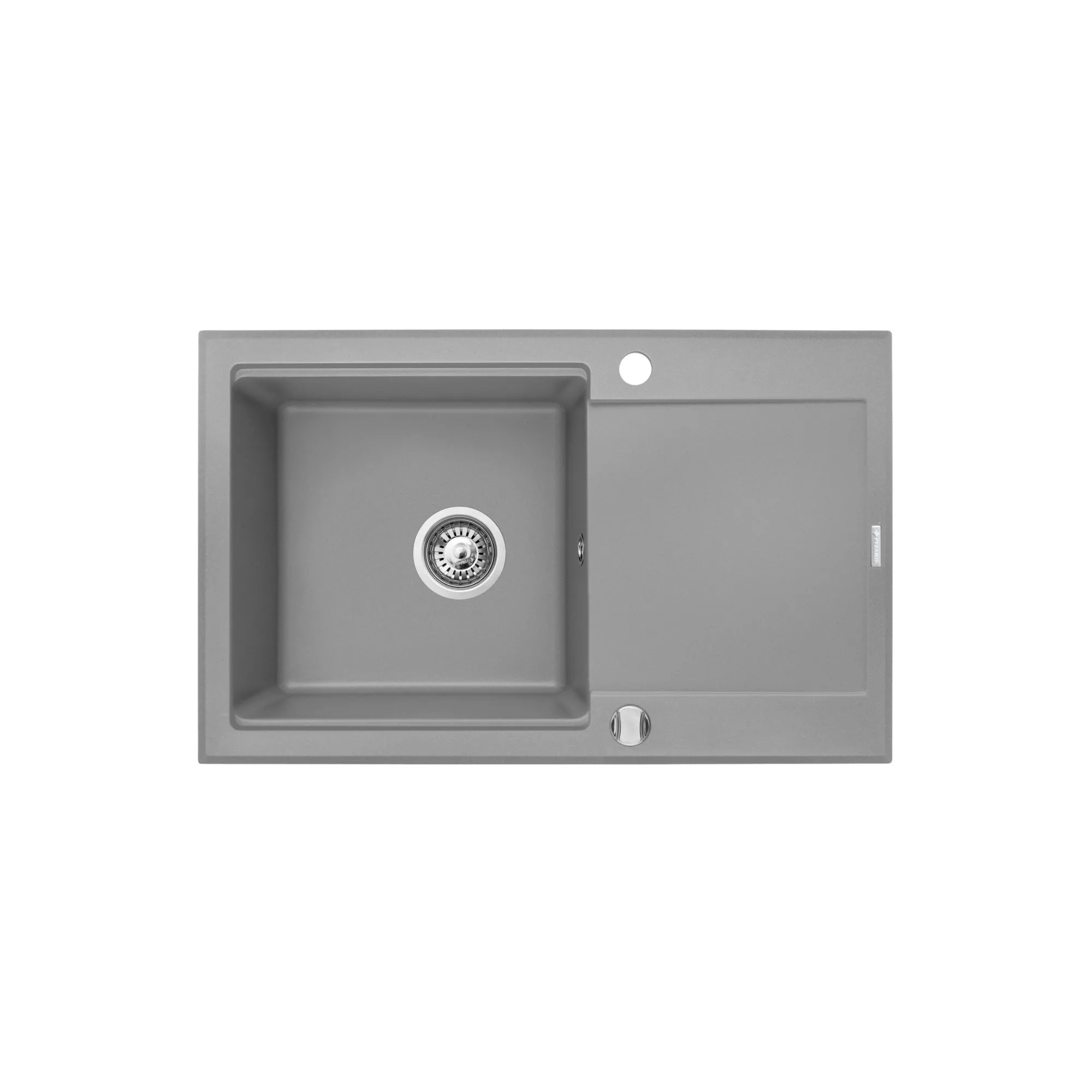 Pyramis Zlew. MIDO Plus Lux (78x48) 1B 1D szary beton