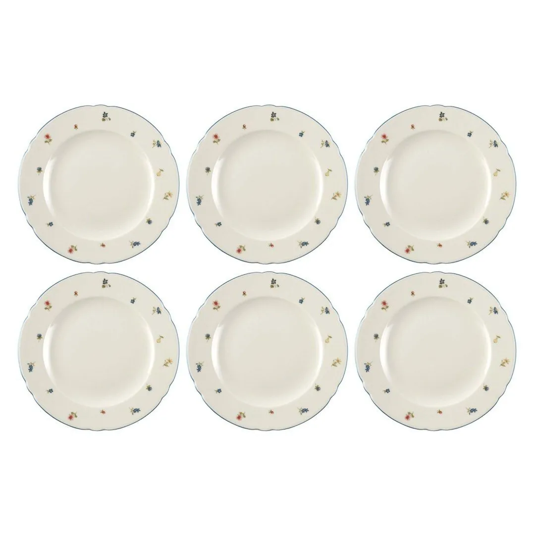 SELTMANN MARIE-LUISE STREUBLUME Zestaw 6 talerzy obiadowych 25 cm