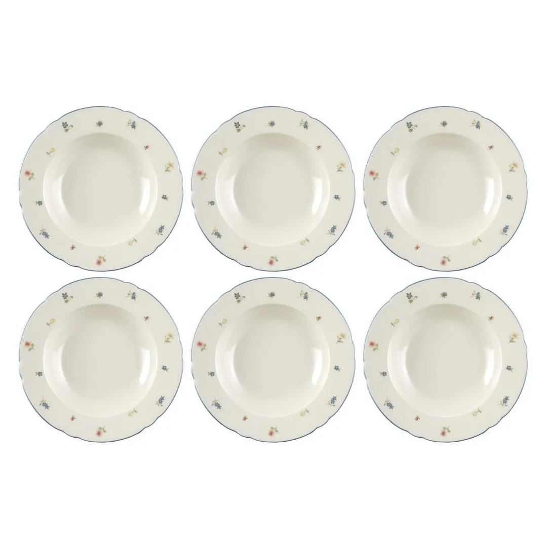 SELTMANN MARIE-LUISE STREUBLUME Zestaw 6 talerzy do zupy 23 cm