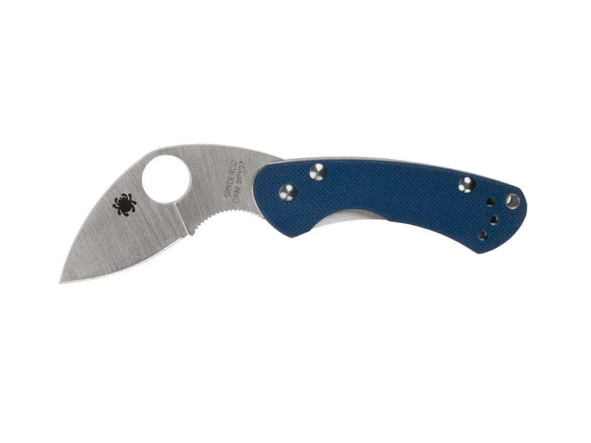 Spyderco BALANCE COBALT BLUE G-10 CPM SPY27 PLAIN C141GPCBL
