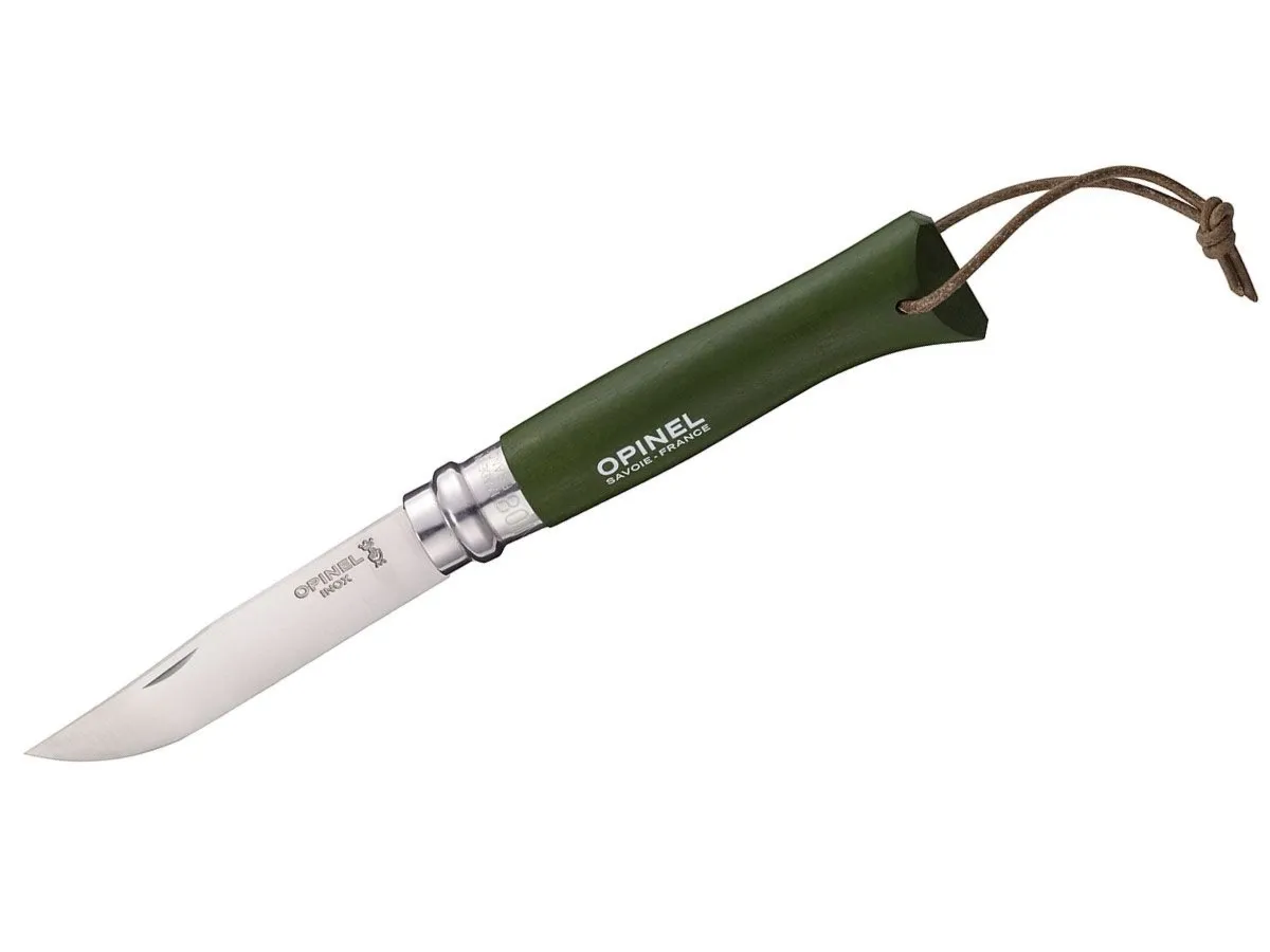 Opinel TRADIZIONE N°08 INOX BAROUDEUR "KAKI" (001703)