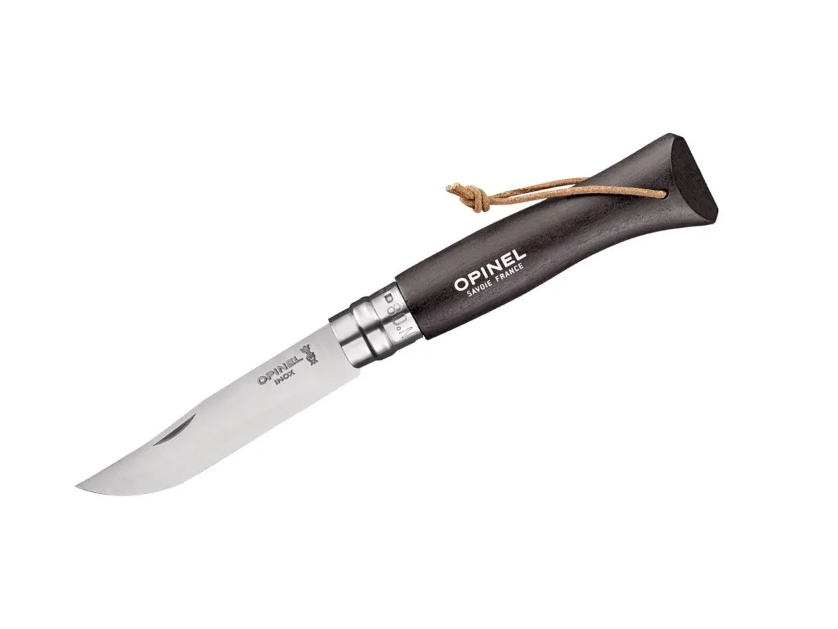 Opinel TRADIZIONE N°08 INOX BAROUDEUR "NOIR BRUN" (002211)