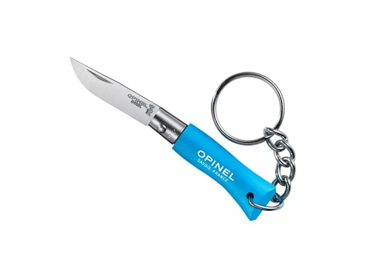 Opinel TRADIZIONE N°02 INOX PORTACHIAVE "CYAN" (002270)