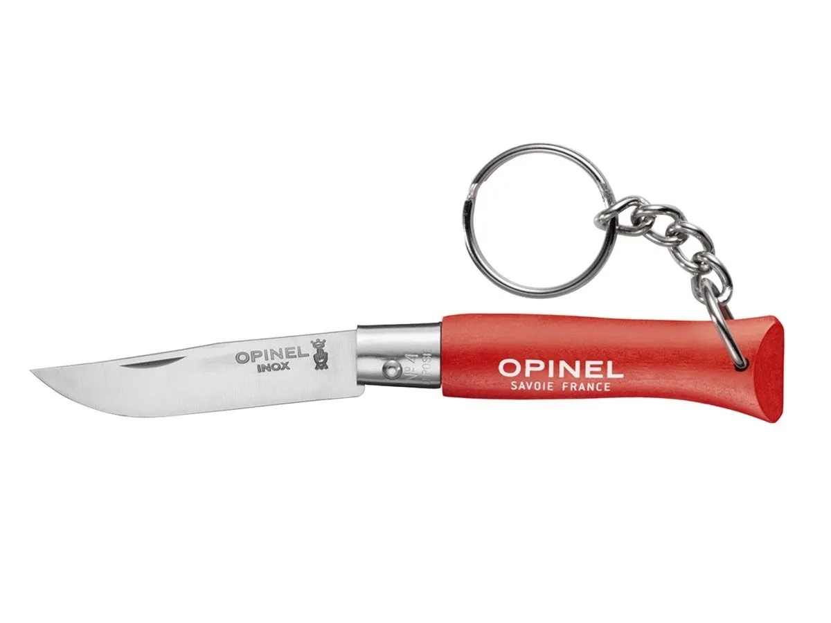 Opinel TRADIZIONE N°04 INOX PORTACHIAVE "ROUGE" (002055)