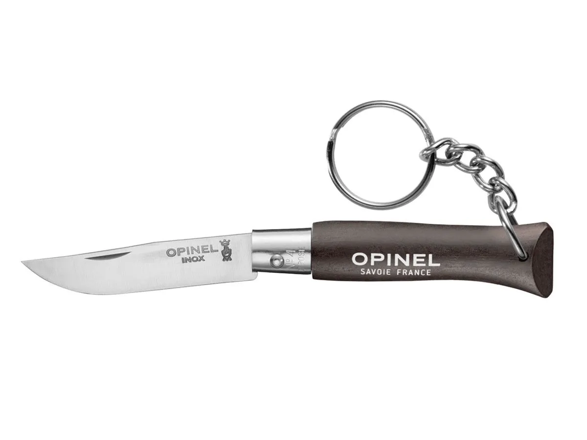 Opinel TRADIZIONE N°04 INOX PORTACHIAVE "BRUN NOIR" (002268)
