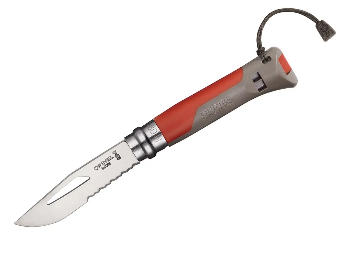 Opinel OUTDOOR N°08 INOX "TERRE/ROUGE" (001714)