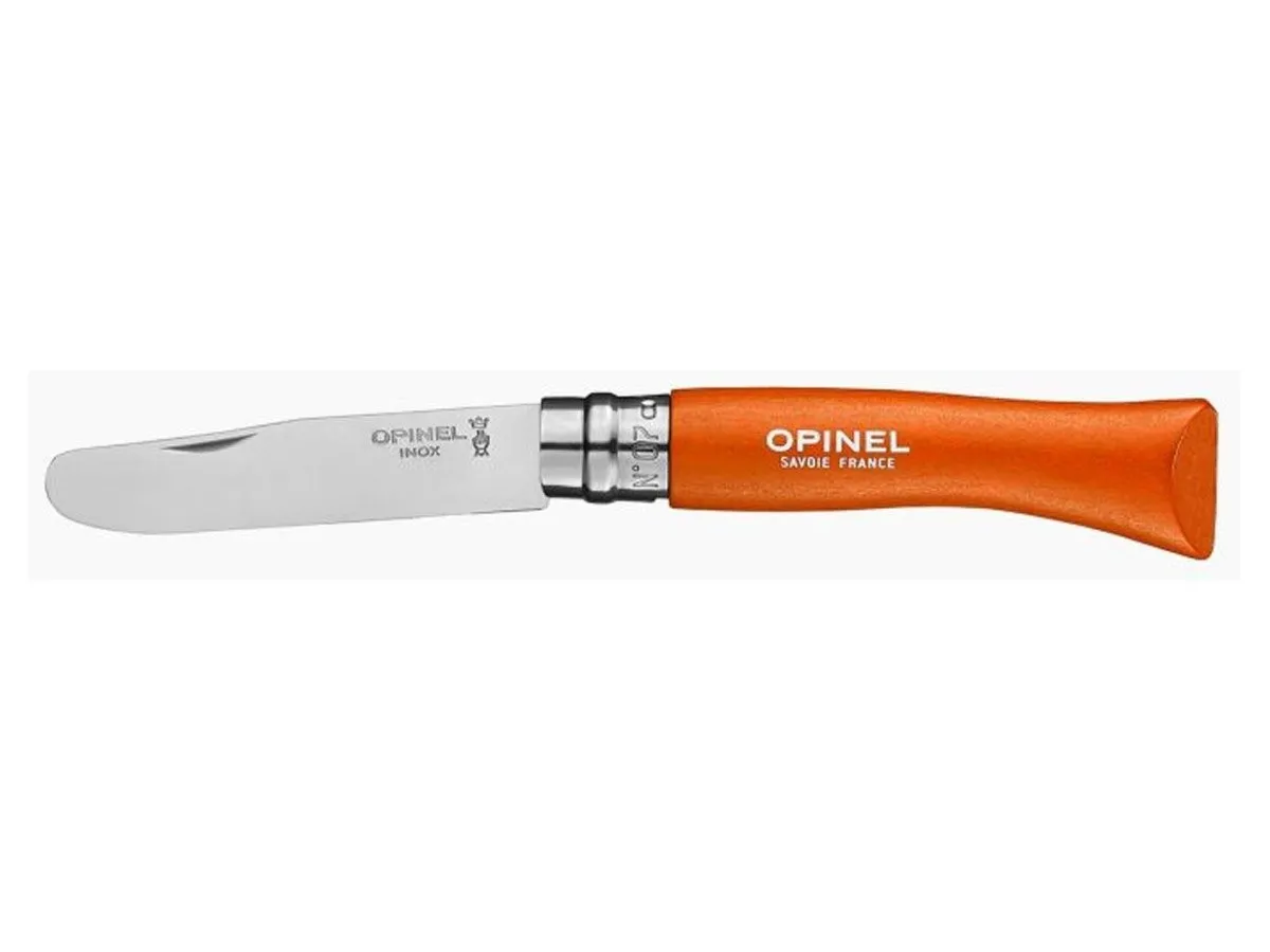 Opinel CONFEZIONE 6 PZ N°07 INOX PUNTA TONDA "MANDARINE" (002363)