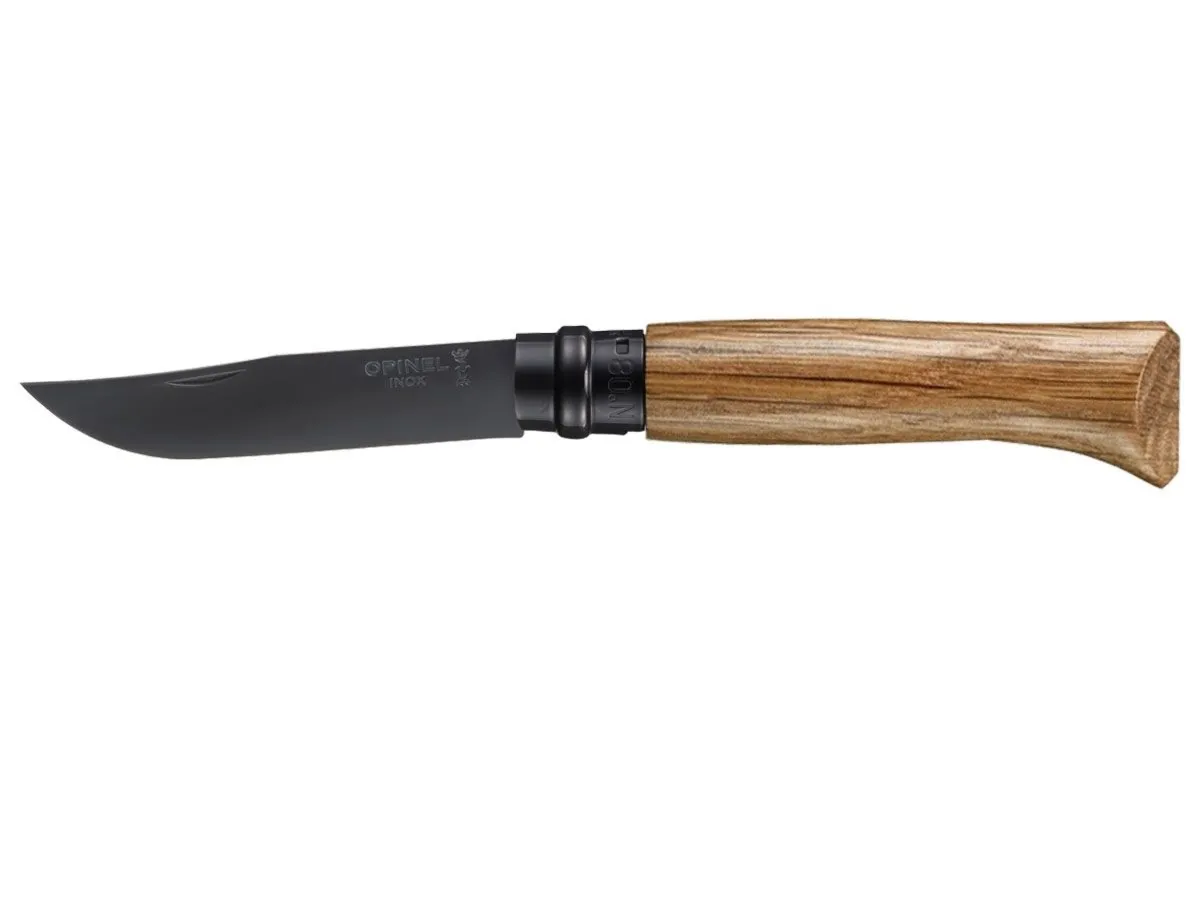 Opinel TRADIZIONE LUSSO N°08 INOX BLACK EDITION CHENE (002172)