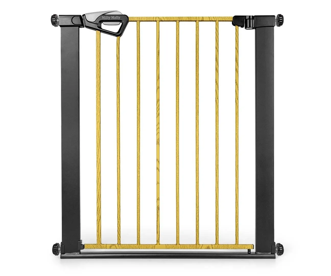 Milly Mally Bramka zabezpieczająca Barierka na schody Guardy 83 Black Natural