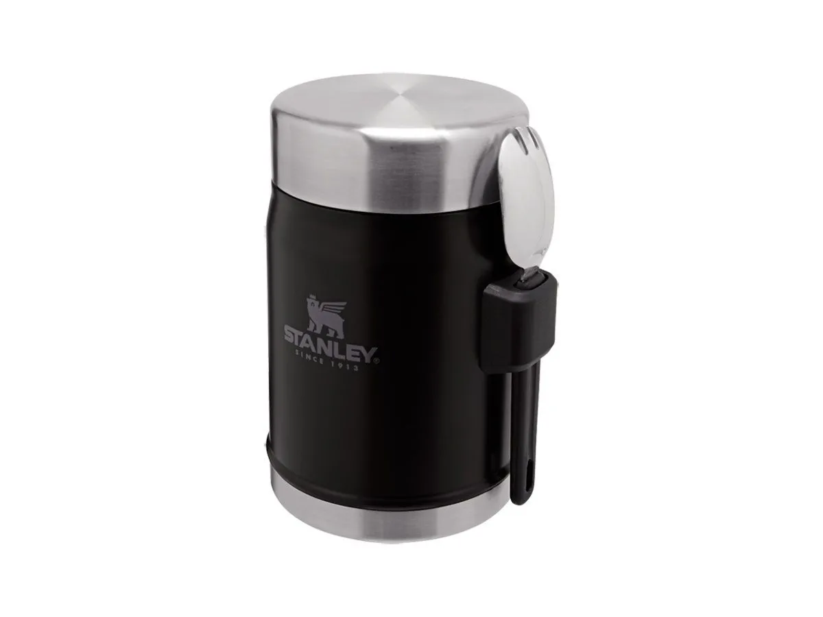 Stanley CLASSIC LEGENDARY FOOD JAR + SPORK 400ml Matte Black Pebble