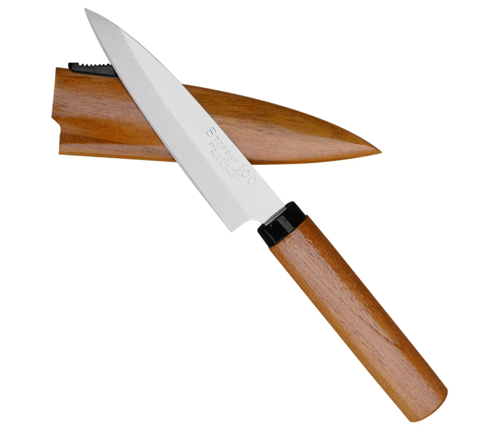 Satake 420J2 Nożyk do owoców w drewnianej pochwie