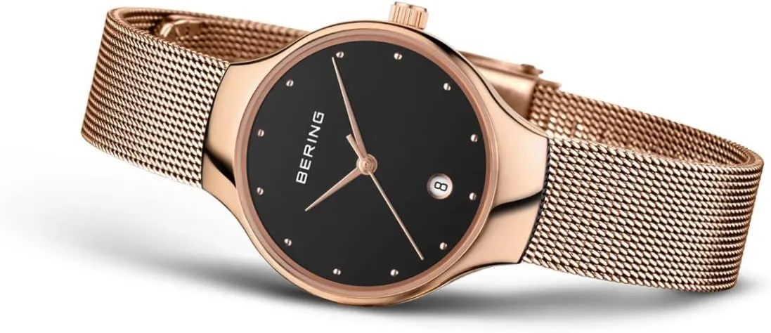 Damski Zegarek Bering Classic 13326-362 – Różowe Złoto i Luksusowy Minimalizm