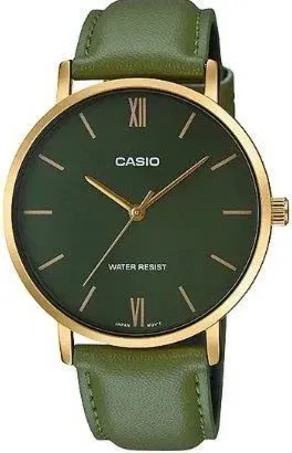 Casio MTP-VT01GL-3BUDF – Klasyka w Złoto-Zielonym Wydaniu