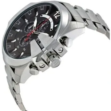 Męski Zegarek Diesel Mega Chief DZ4308 – Srebrna Elegancja i Masywny Chronograf