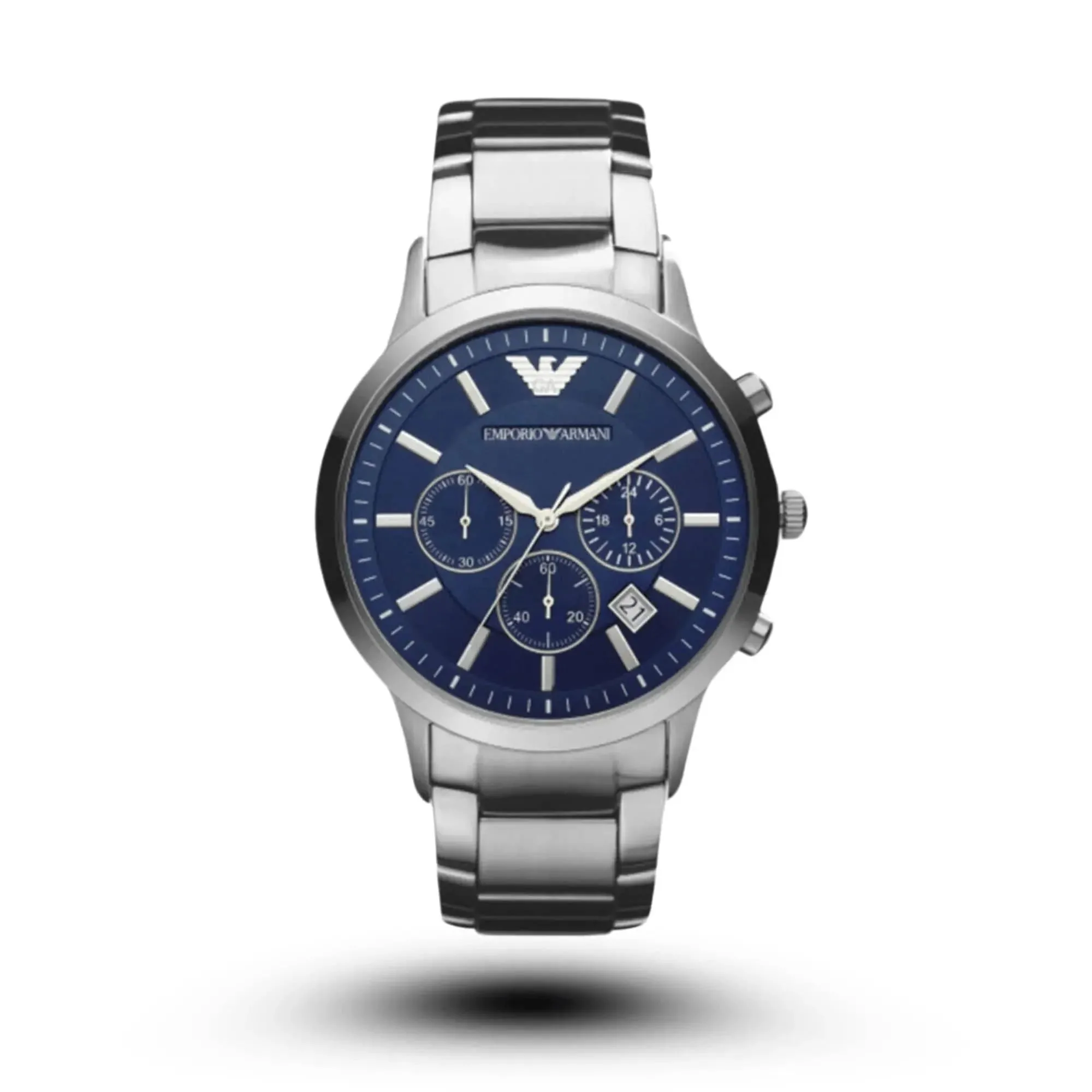 Męski Zegarek Emporio Armani Chronograph AR2448 – Sportowa Elegancja w Granacie