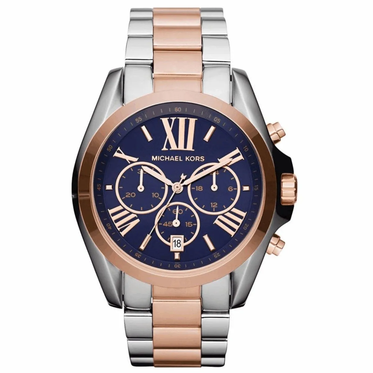 Damski Zegarek Michael Kors Bradshaw MK5606 – Bi-Color z Granatową Tarczą