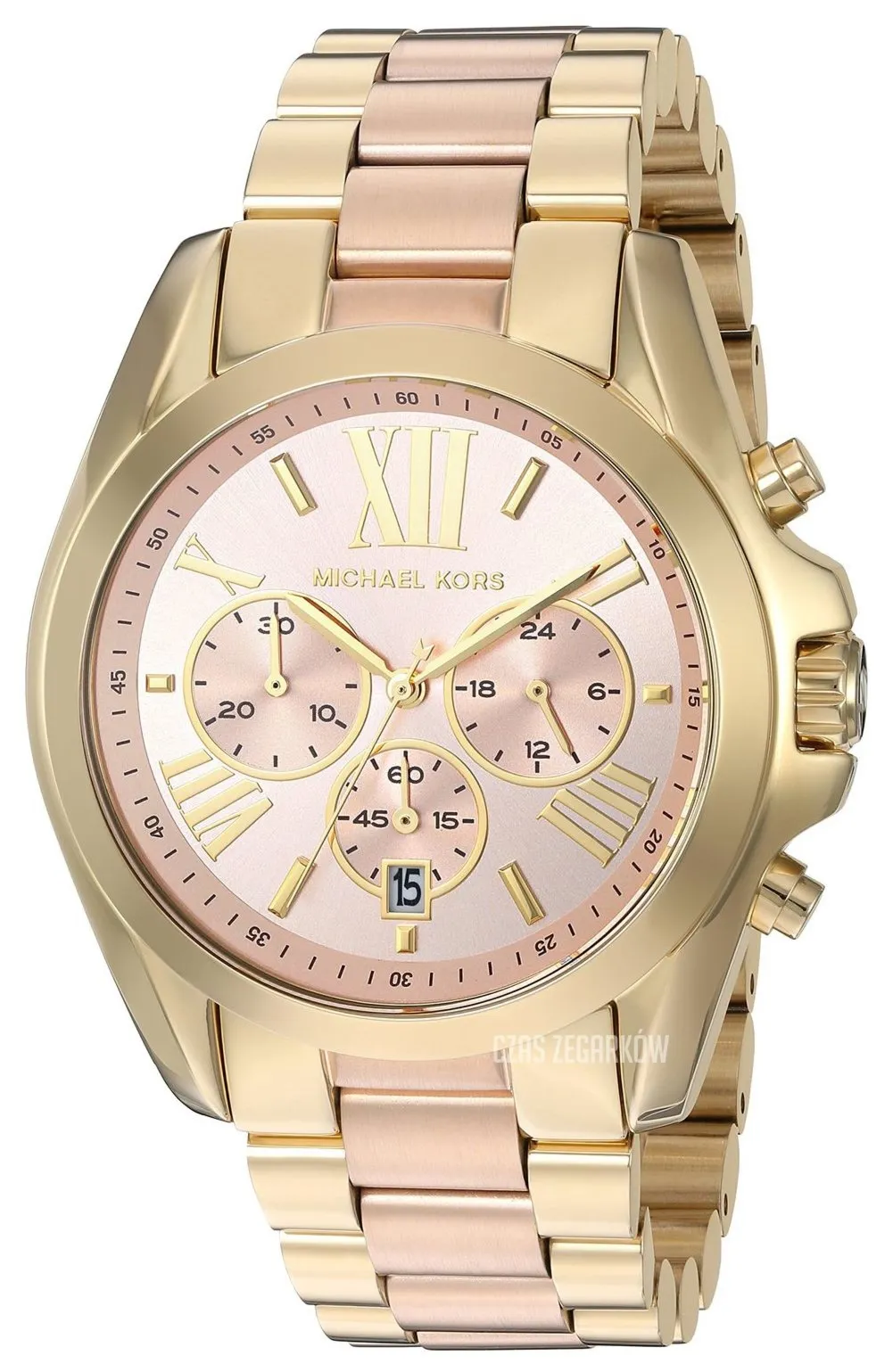 Damski Zegarek Michael Kors Bradshaw MK6359 – Bi-Color z Różowym Złotem