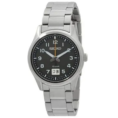 Męski Zegarek Seiko Quartz SUR569P1 – Klasyka i Szafir