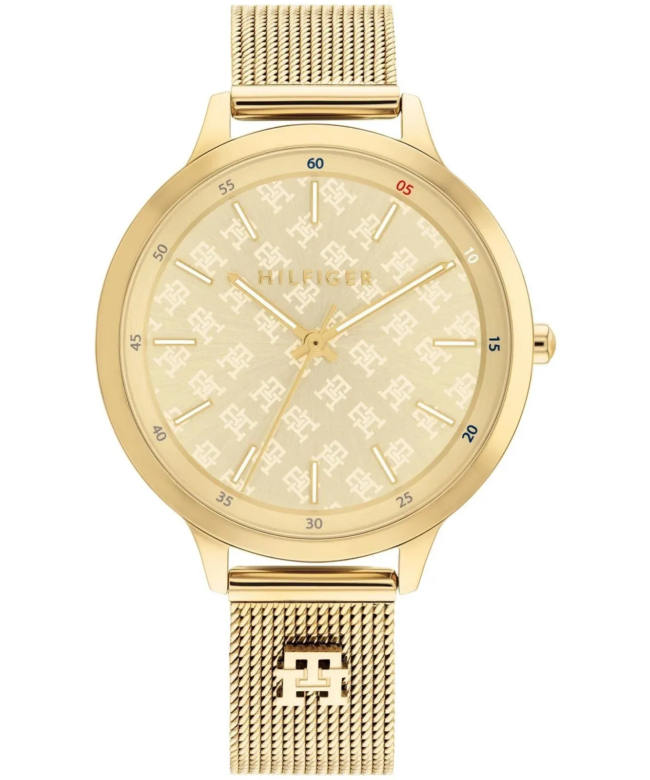 Damski Zegarek Tommy Hilfiger Iris 1782588 – Monochromatyczne Żółte Złoto