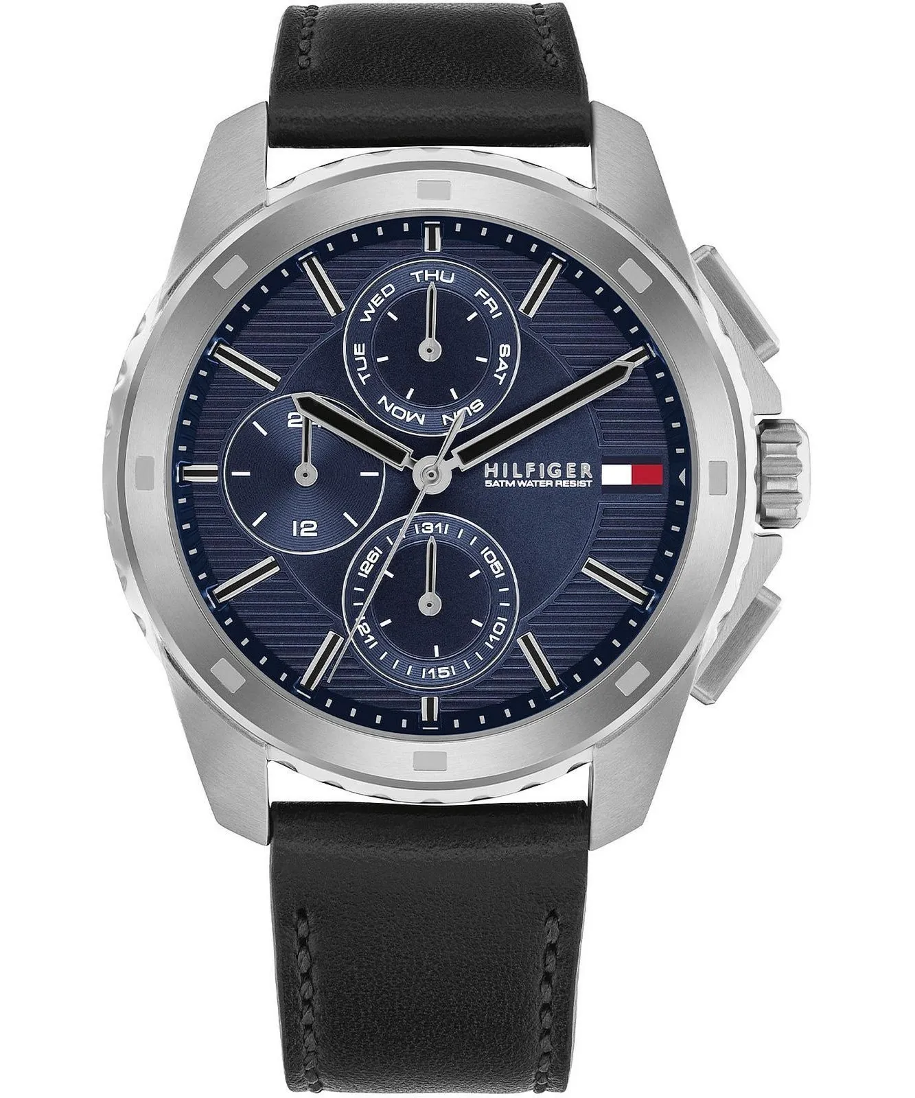 Męski Zegarek Tommy Hilfiger Walker 1710619 – Klasyka Srebra i Granatu